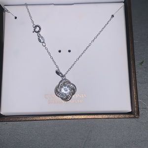 Sterling silver necklace.